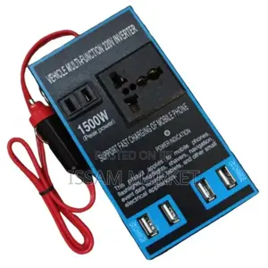 Car Power Inverter (1500W) with 4 USB Ports