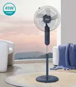 Standing Fan with Timer and Wind Modes - 2