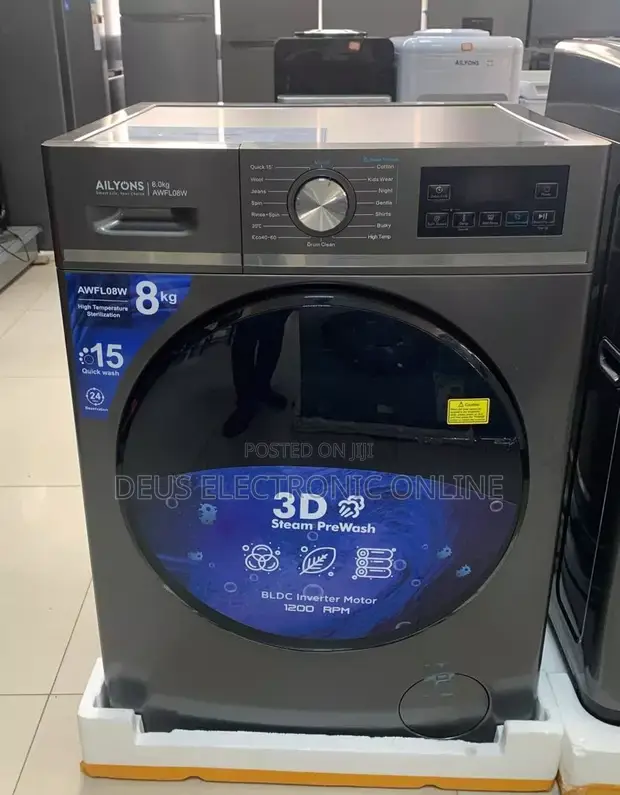 Ailyons Automatic Front Load Washing Machine 8kg - 1
