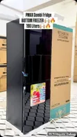 PMAX 190L Combi Refrigerator Black Top Freezer - 2