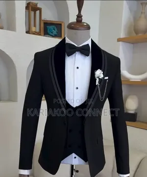 Ricardo Men's Black Suit - Brand New
