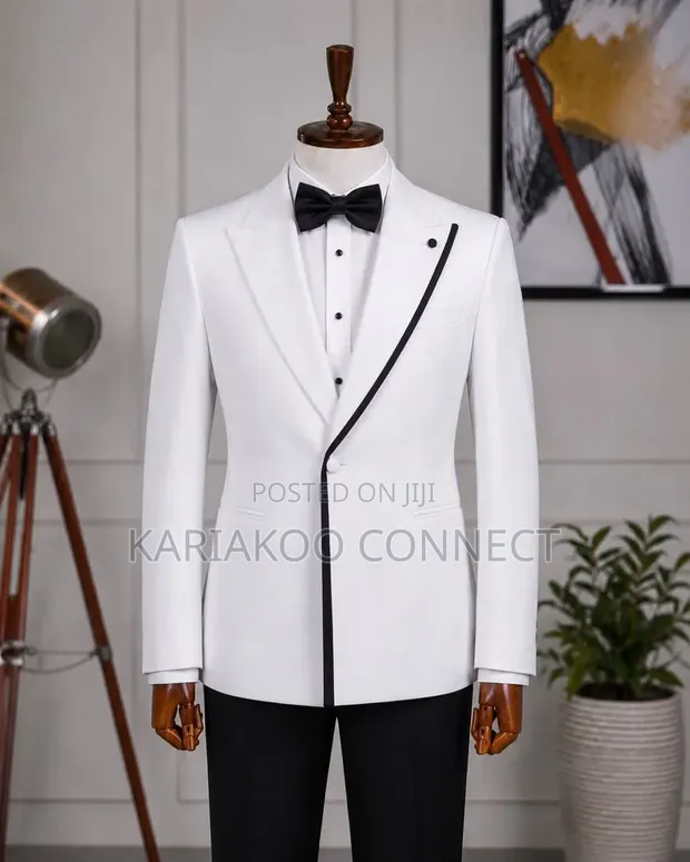 Fernando Brand One Button White Suit - 1