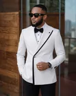 Fernando Brand One Button White Suit - 2