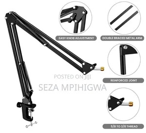 Adjustable Microphone Handle for Podcast