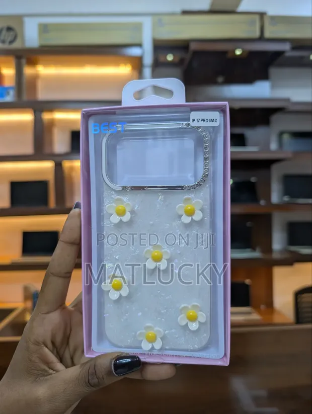 iPhone 17 Pro Max Floral Cover - White - 1