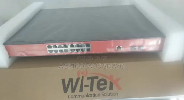 Wi-Tek 16-Port PoE Switch (1000Mbps) - 1