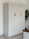 Modern 3-Door Wooden Wardrobe - 1