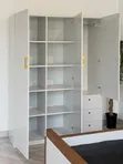 Modern 3-Door Wooden Wardrobe - 2