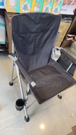Portable Folding Armchair with Cup Holder