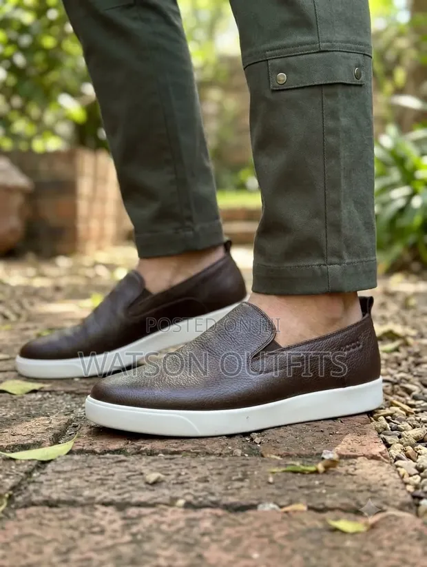 Ecco Brand Men's Leather Shoes - Brand New - 1