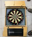 Seydrey Deluxe Solid Wood Dartboard Cabinet Set - 1