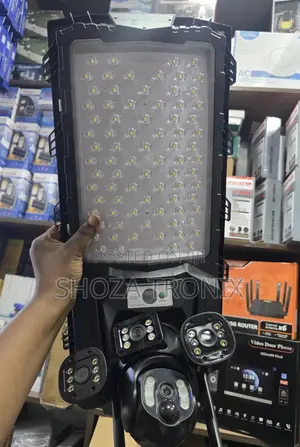 800W Solar Light with 3-Lens Camera