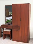 Wood Wardrobe with Dressing Table - 1