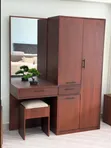 Wood Wardrobe with Dressing Table - 2