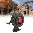 Kengele ya Siren Mwongozo - Mkono wa Crank, 120dB, Upeo wa 2000m (Kijani) - 2