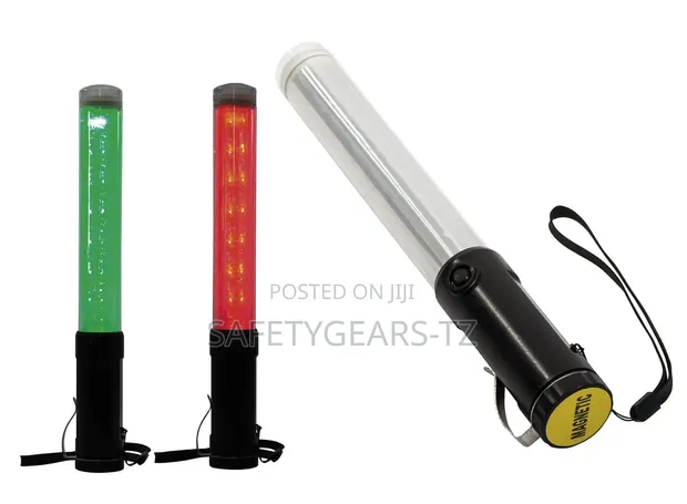 LED Traffic Signalling Baton - Red/Green - 1