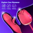 Vibrator cha Kufyonza & Dildo cha G-Spot kwa Wanawake - Njia 10 za Kufyonza - 3