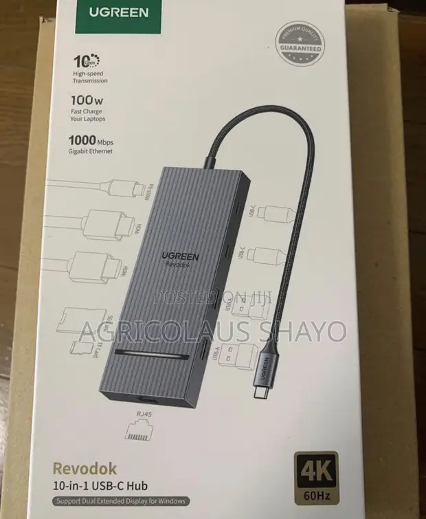 UGREEN 10-in-1 USB-C Hub Adapter (8K@30Hz) - 1