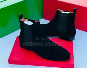 Black Suede Boots - Brand New