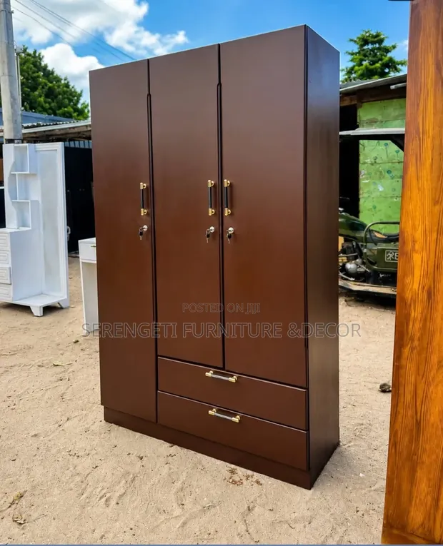 Classic Three-Door Wardrobe - 1