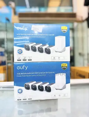 Eufy Security eufyCam S330 (eufyCam 3) 4-Cam Kit - Solar
