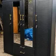 Modern 4-Door Wardrobe with Mirror - 2