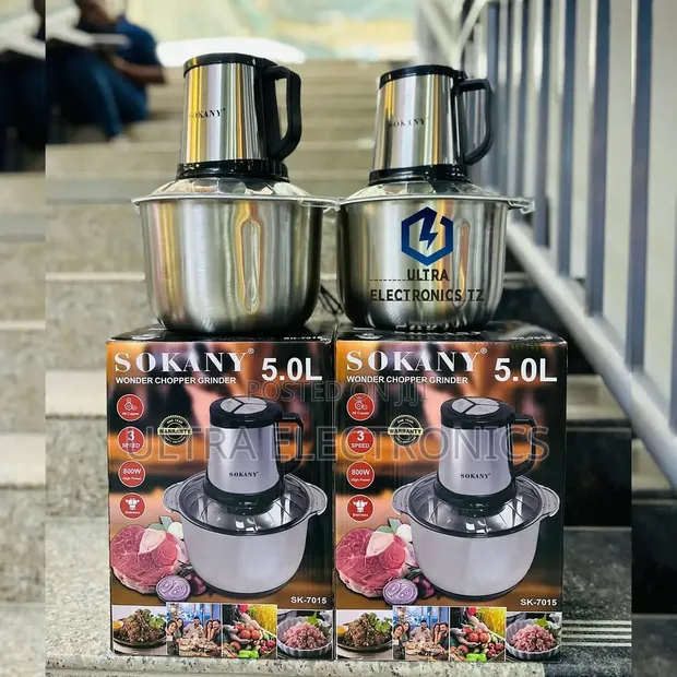 Brand New Sokany Wonder Chopper Grinder 5L, 800W - 1
