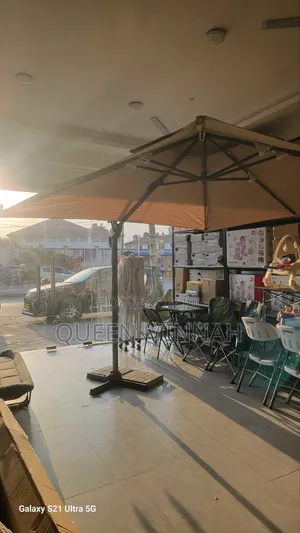 Large Offset Patio Umbrella - European Design