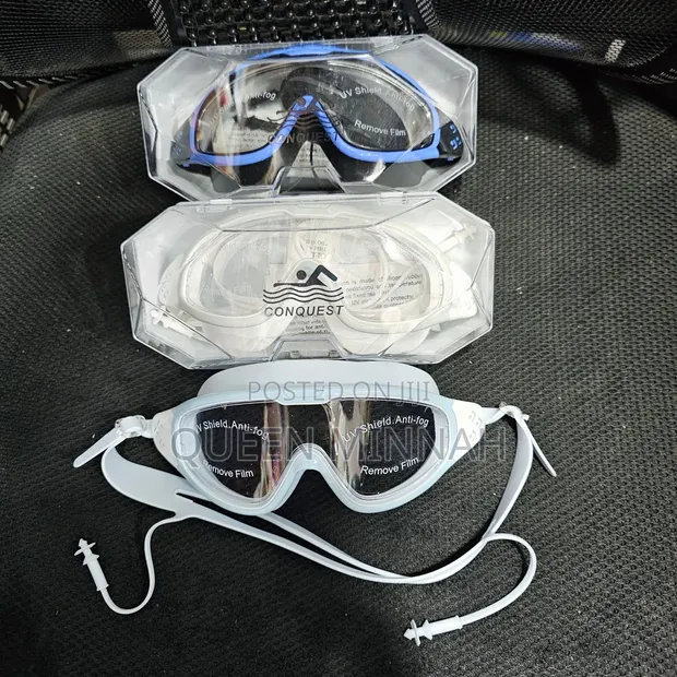 CONQUEST Swimming Goggles with Anti-Fog and UV Protection - 1