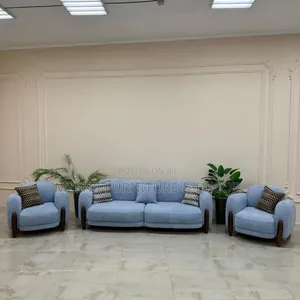 Sofa Set 2:1:1 - Blue Fabric