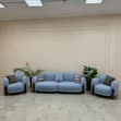 Sofa Set 2:1:1 - Blue Fabric - 2