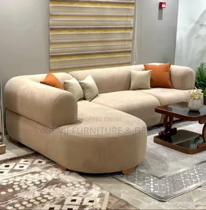 Classic L-Shaped Sofa - Cream