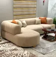 Classic L-Shaped Sofa - Cream - 2