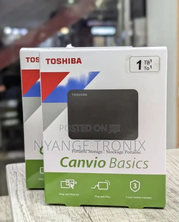 Toshiba External HDD 1TB Mpya Kabisa - 1