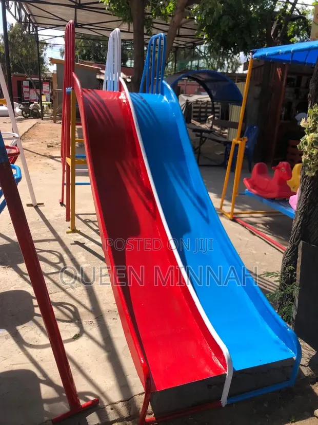 Dual-Lane Playground Slide - 1