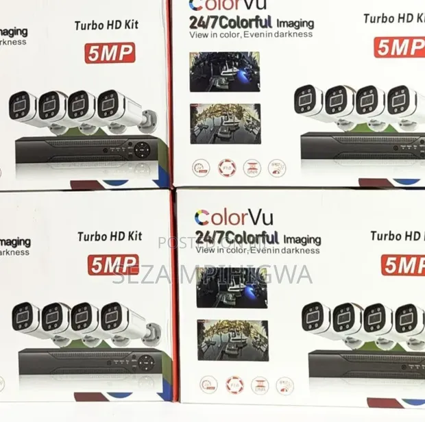 Complete Colorvu 4-Camera CCTV Set - 1