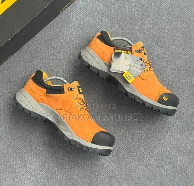 New Caterpillar Orange Outdoor Hiking Boots - 1
