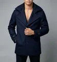 Men's Dark Blue Jacket - Free Size - 2