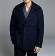 Men's Dark Blue Jacket - Free Size - 3