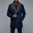 Men's Dark Blue Jacket - Free Size - 4