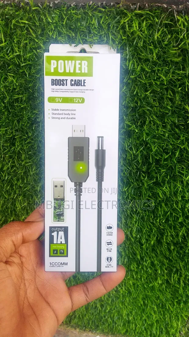 USB Charging Cable for Routers (5V to 12V) - 1