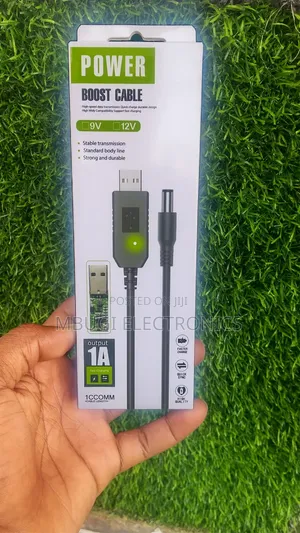 USB Charging Cable for Routers (5V to 12V)