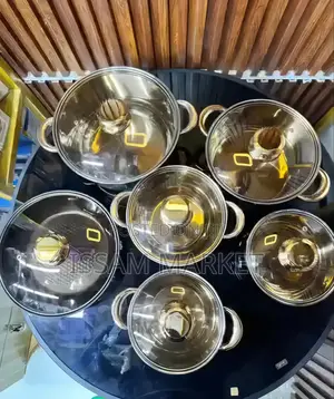 Seti ya Sufuria ya FLANEK ya Stainless Steel