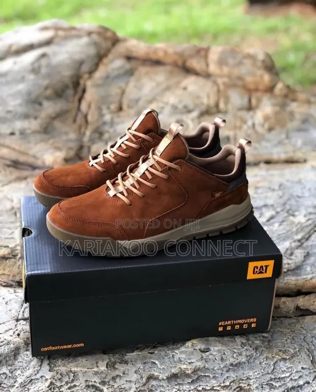 Caterpillar Navy Orange Full-Lined Boots - 1