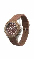 TAG Heuer Aquaracer Chronograph 43mm Mkanda wa Brown wa Mpira - 1