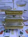 Set ya Tureen ya Kuhudumia na Stendi ya Chuma - 2
