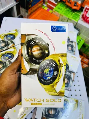 Gold Smart Watch - Touchscreen Fitness Tracker