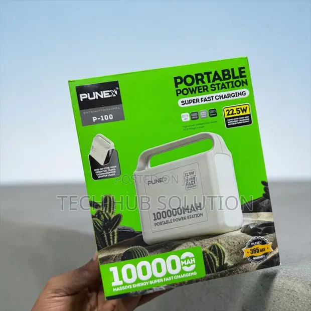 Portable Power Station - 100,000mAh Rechargeable Backup - 1