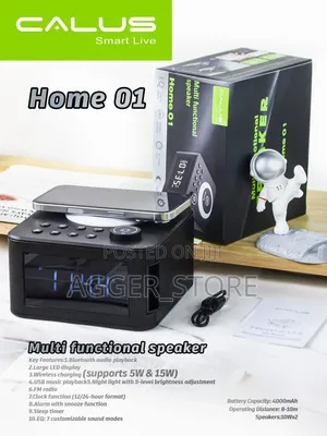 CALUS Home 01 Spika ya Bluetooth Multifunctional na Chaja Isiyo na Waya