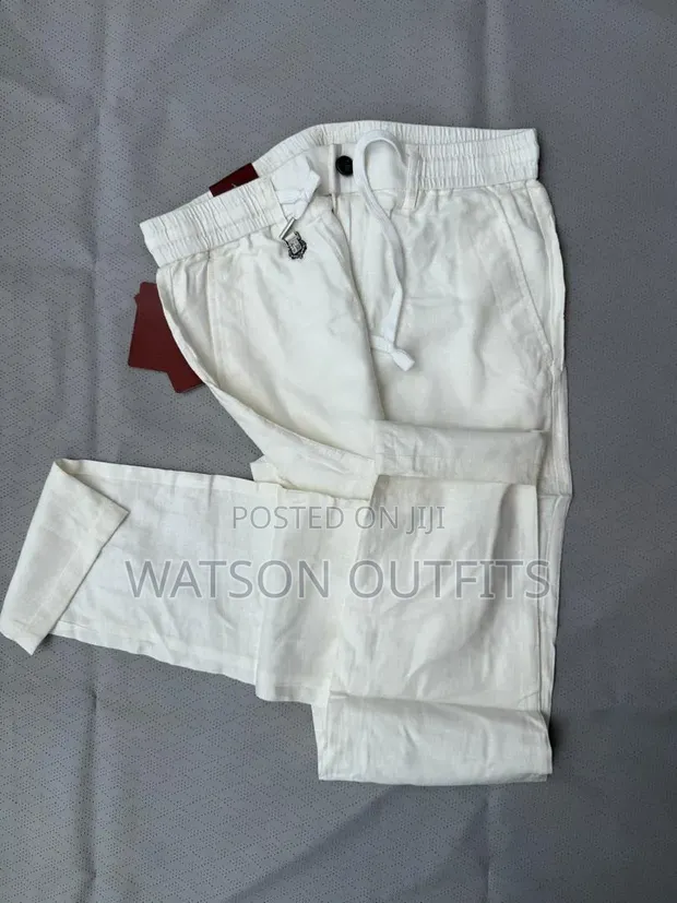 Pure Linen Dress Pants for Men - 1